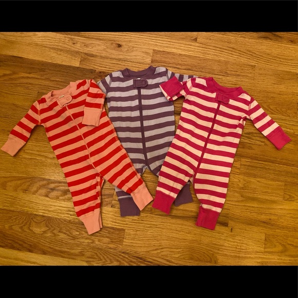 Hanna Andersson Other - Hanna Andersson Zipper Baby Pajama Bundle Stripes